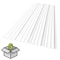 Sunsky 9 - 38 in. x 6 ft. Polycarbonate Roof Panel in Clear, 5PK 401028 - alternate 1